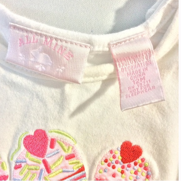 All Mine cupcake tee-shirt - Picture 3 of 3